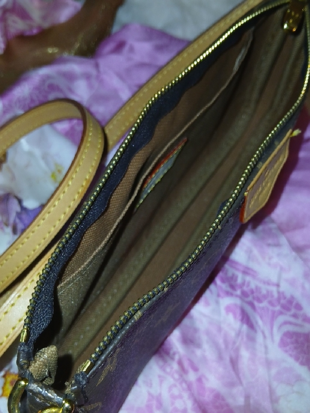 Louis Vuitton Monogram Canvas Crossbody Bag in Brown and Tan - Picture 8 of 16